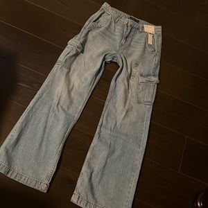 BNWT Aeropostale cargo wide leg jeans size 8
